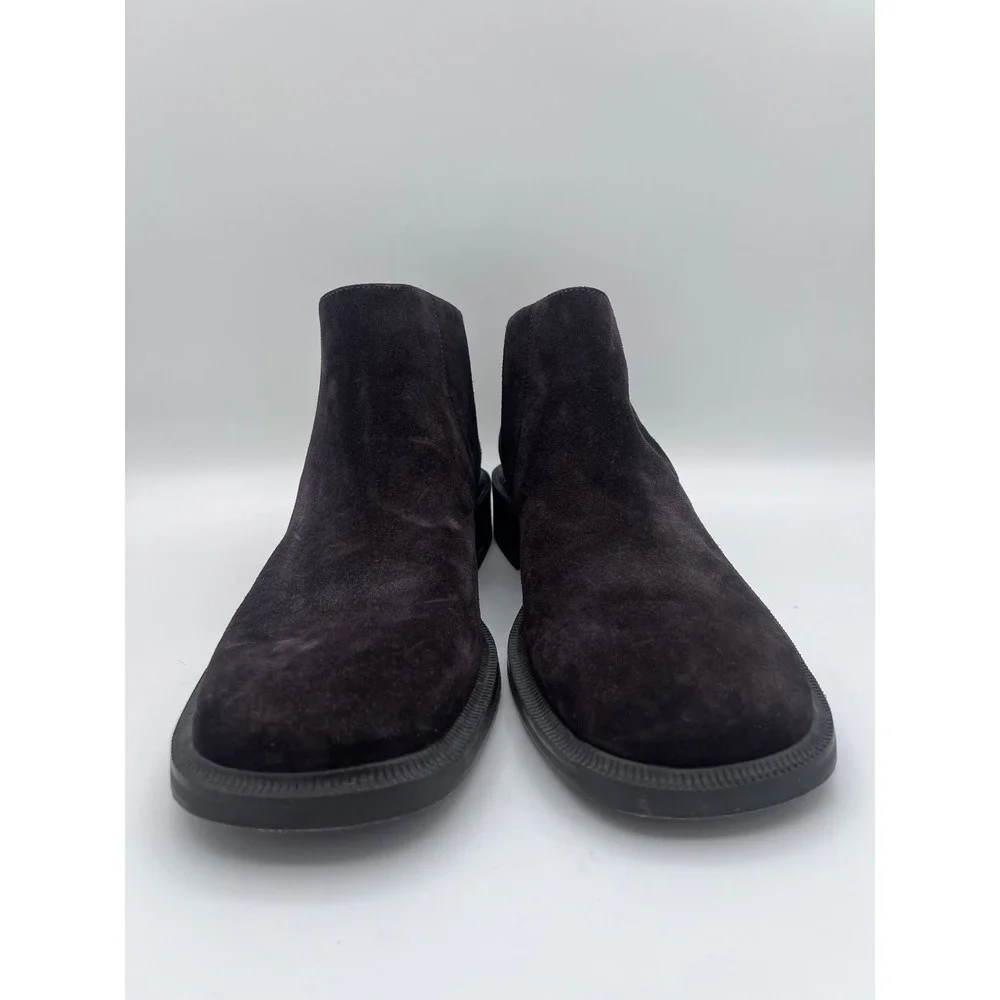 Banana Republic Mens Suede Chelsea Ankle Boots Made in Italy Dark Brown Size 11‎